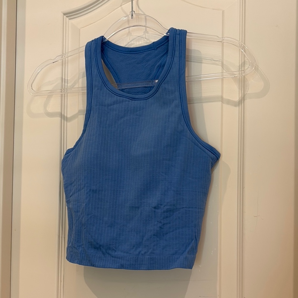 Lululemon Blue Ribbed Tank Top
